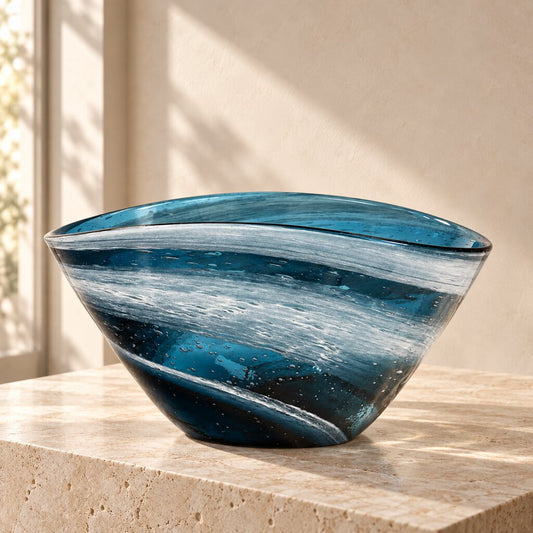 Blue Spinel Glass Bowl - Bowl