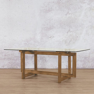 Bolton Glass Dining Table - 1.9M / 6 Seater Dining Table Leather Gallery 