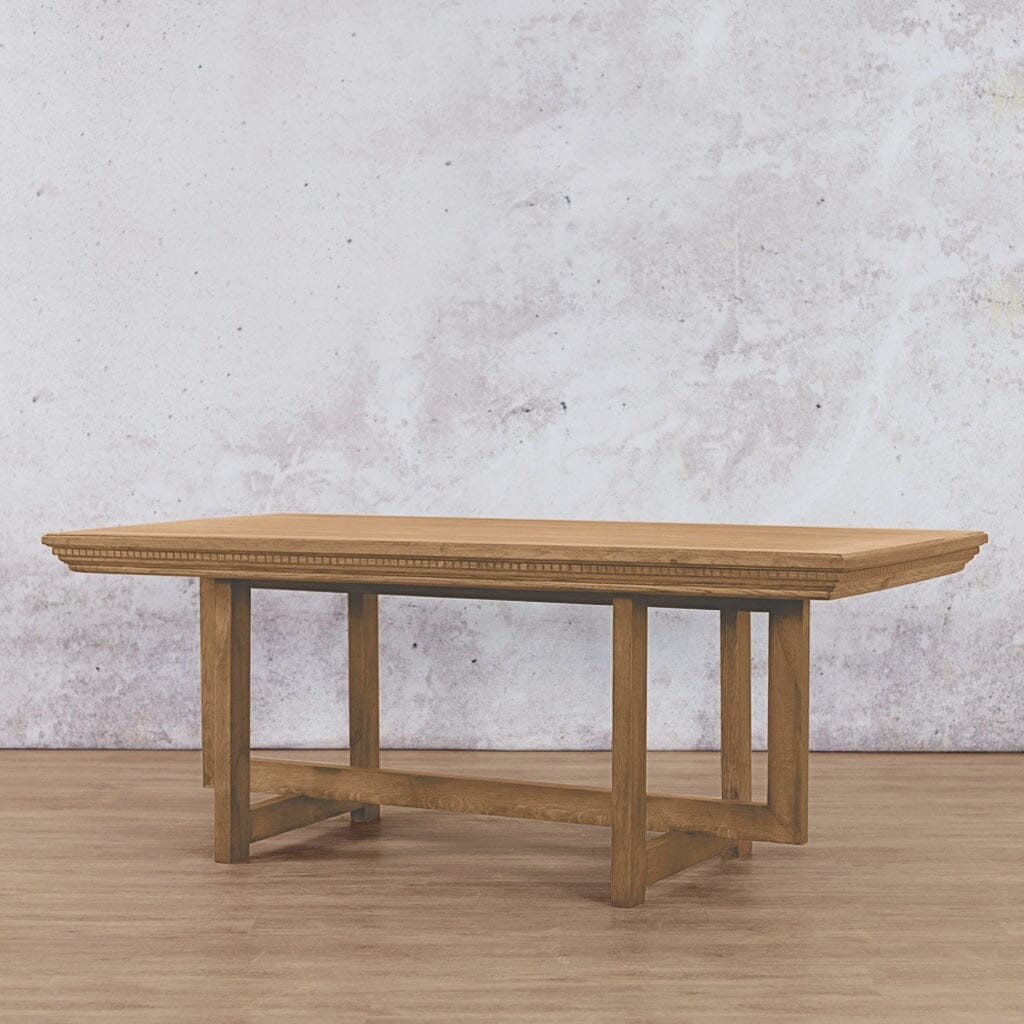 Bolton Fluted Wood Dining Table - 2.4M / 8 or 10 Seater Dining Table Leather Gallery 