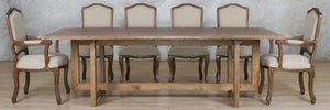 Bolton Wood Top & Duke 10 Seater Dining Set Dining room set Leather Gallery 