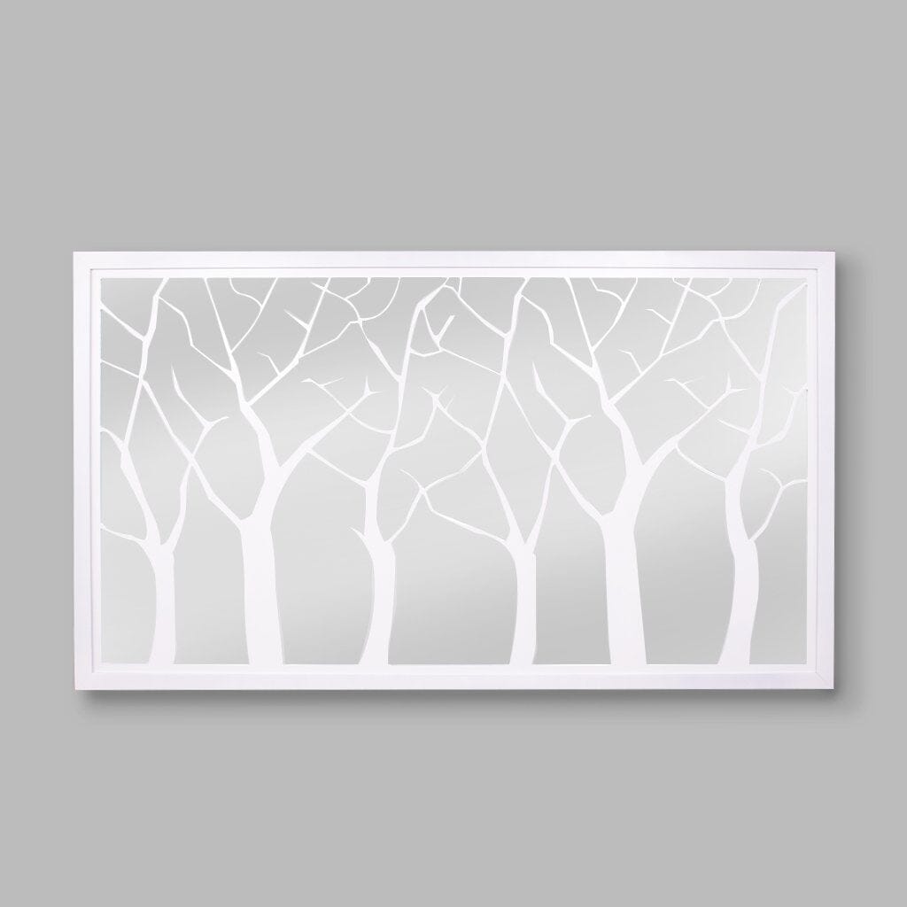 Serengeti Tree Lazer Mirror - 1200 x 1800mm Mirror Leather Gallery White 1200 x 1800 mm 