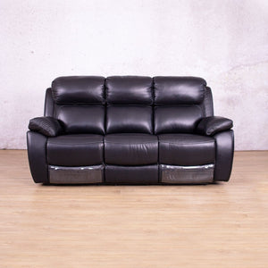 Lexington 3 Seater Leather Recliner Leather Recliner Leather Gallery Black 