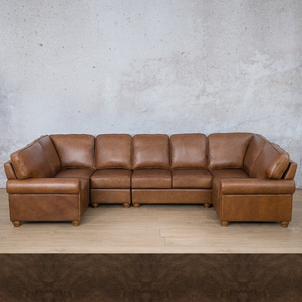 Salisbury Leather Modular U-Sofa Sectional Leather Sectional Leather Gallery 