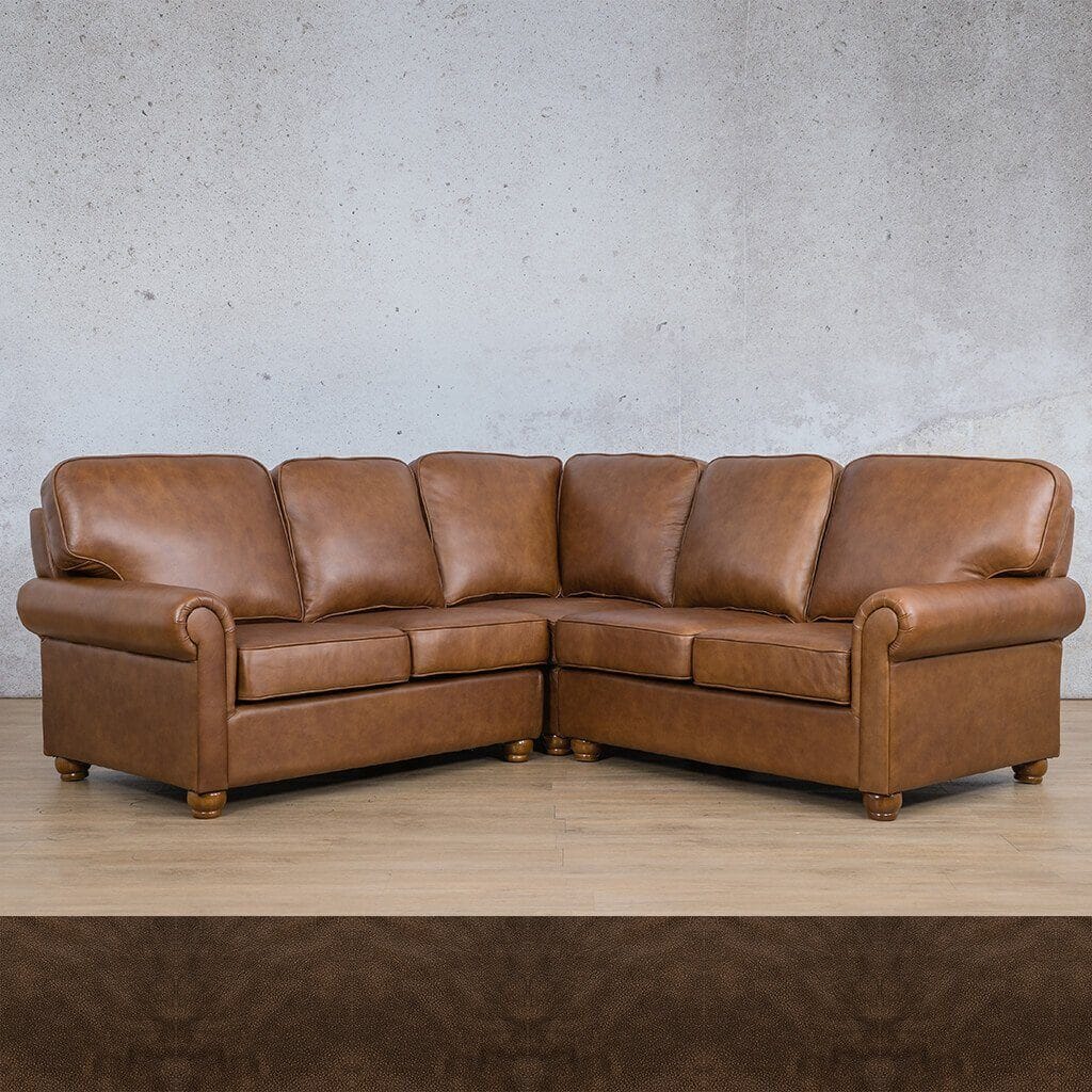 Salisbury Leather L-Sectional - 5 Seater Leather Sectional Leather Gallery 