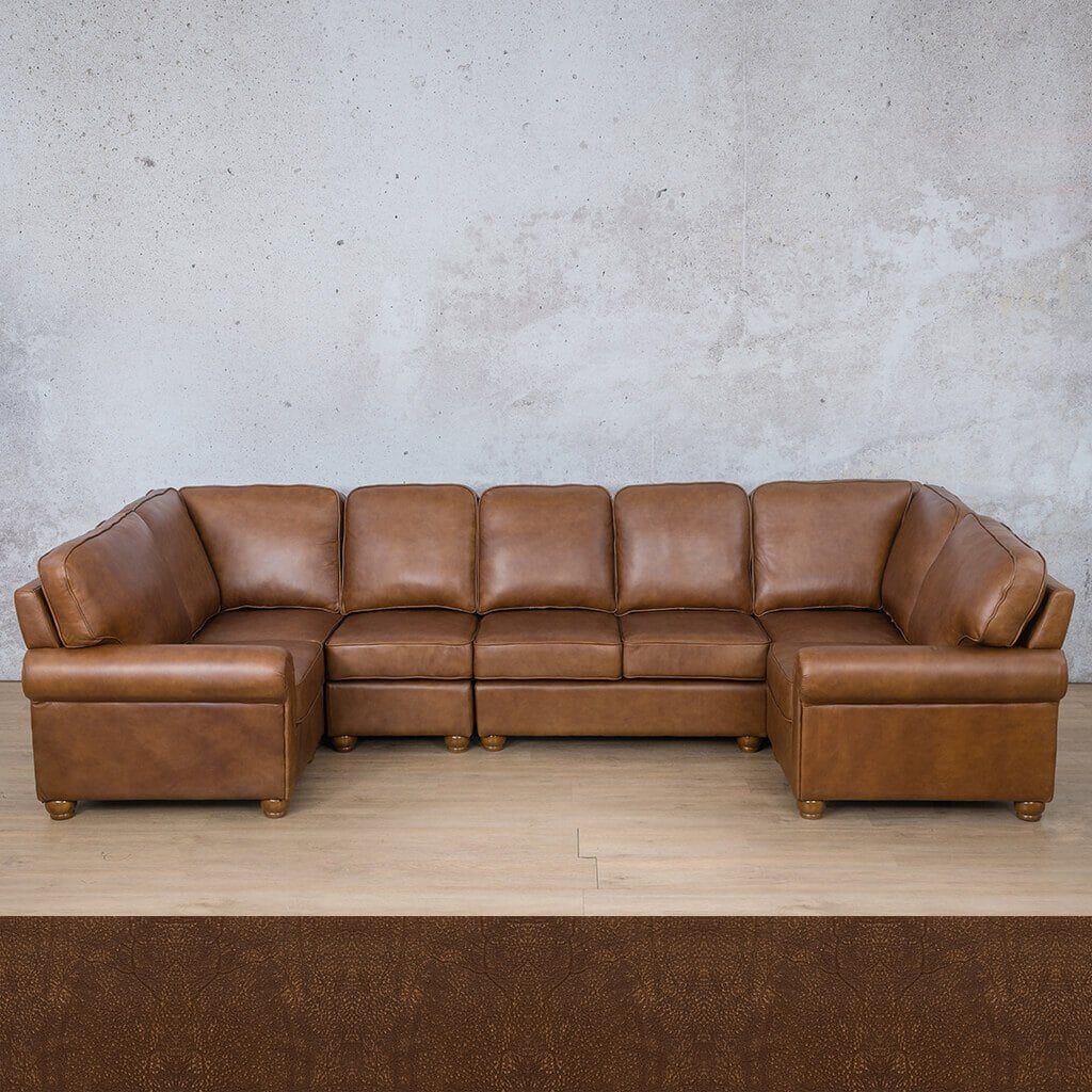 Salisbury Leather Modular U-Sofa Sectional Leather Sectional Leather Gallery 