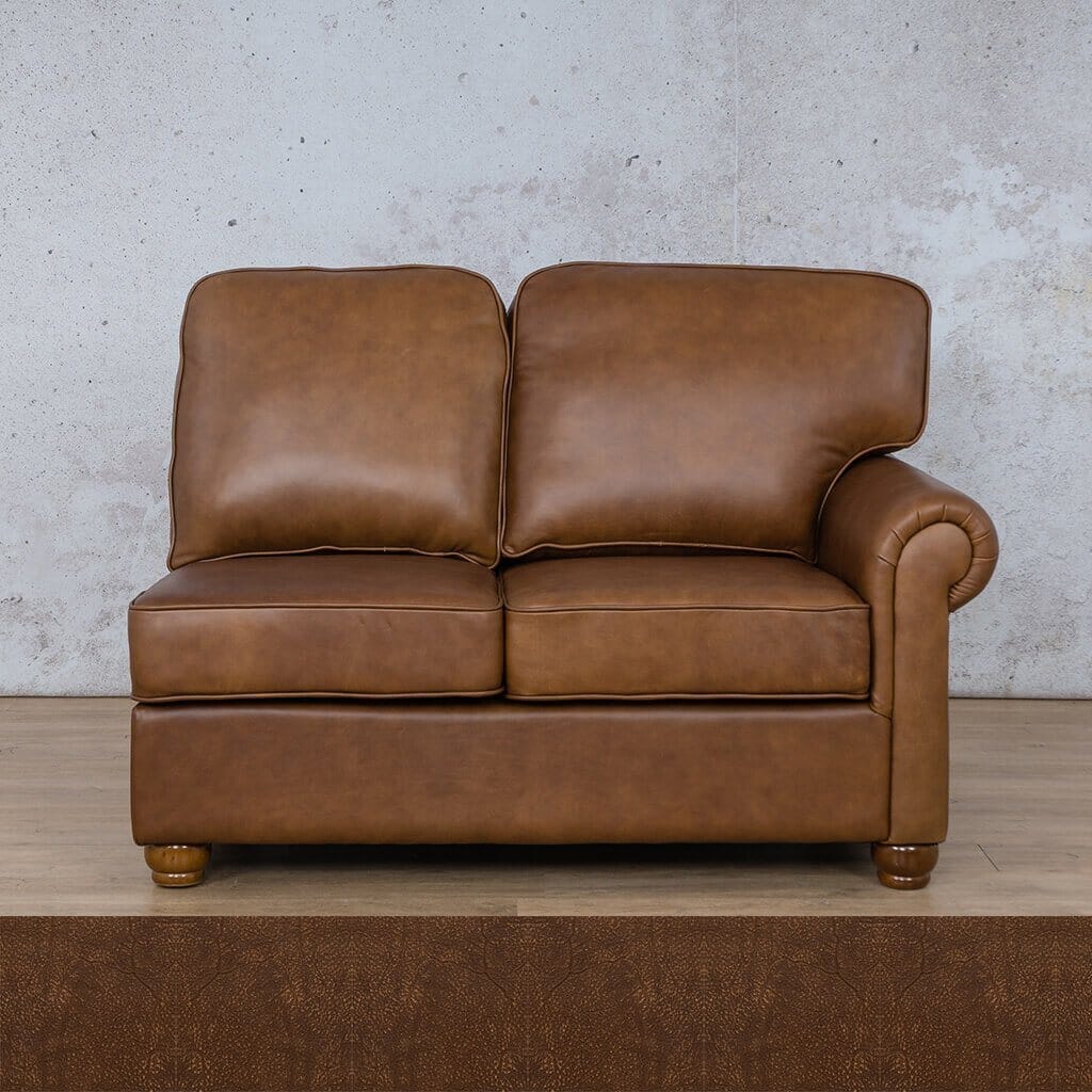 Salisbury Leather 2 Seater RHF Leather Sofa Leather Gallery 