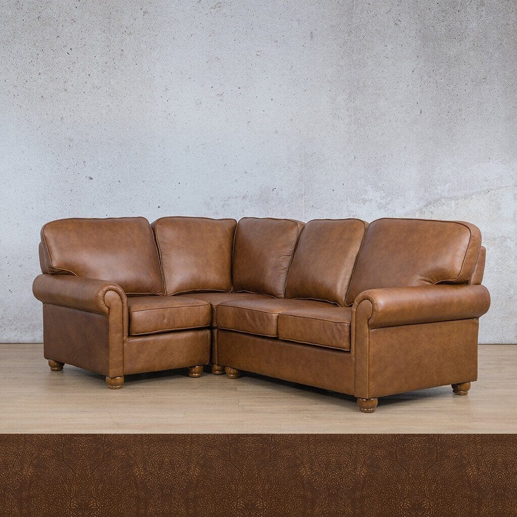 Salisbury Leather L-Sectional 4 Seater - LHF Leather Sectional Leather Gallery 