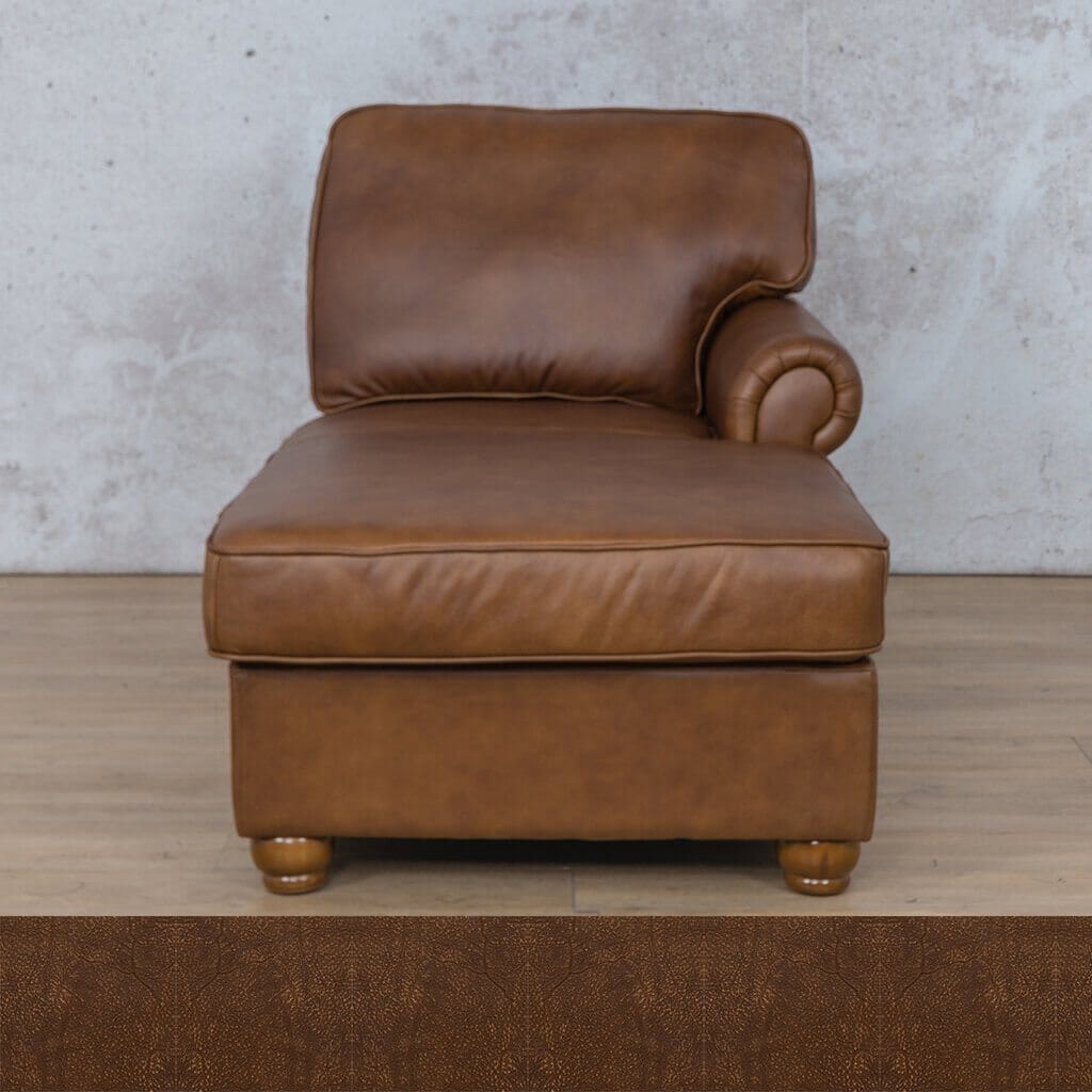 Salisbury Leather Chaise RHF Leather Armchair Leather Gallery 