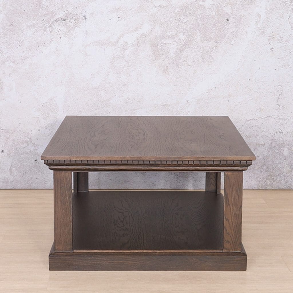 Charleston Coffee Table - 1200 - Antique Chocolate Coffee Table Leather Gallery 