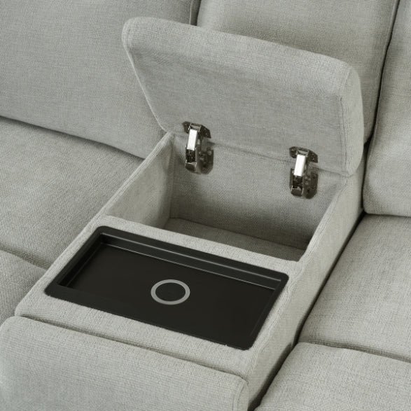 HOME THEATRE CONSOLE WITH WIRELESS CHARGING & CUPHOLDERS