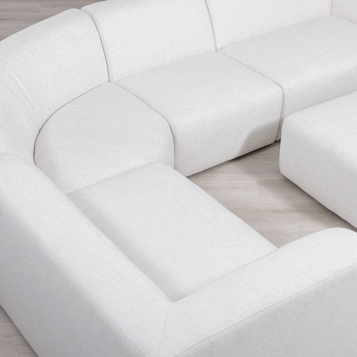 Cove Linen Cream Fabric Couch | Leather Gallery 
