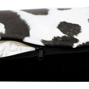 Nguni Black & White Bolster Cushion Cushion Leather Gallery 