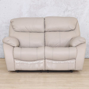 Cairo 2 Seater Leather Recliner Leather Recliner Leather Gallery Grey 