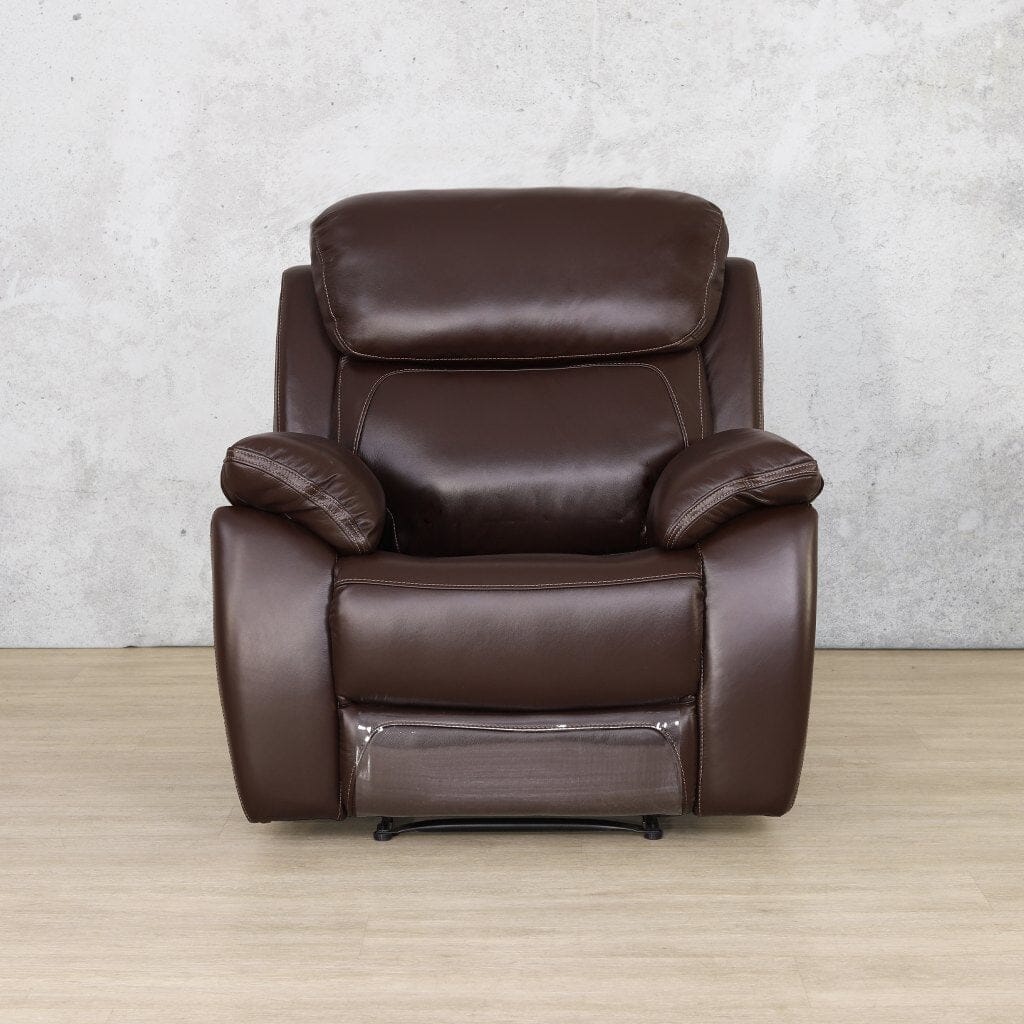 Capri 1 Seater Leather Recliner Leather Recliner Leather Gallery Grey 