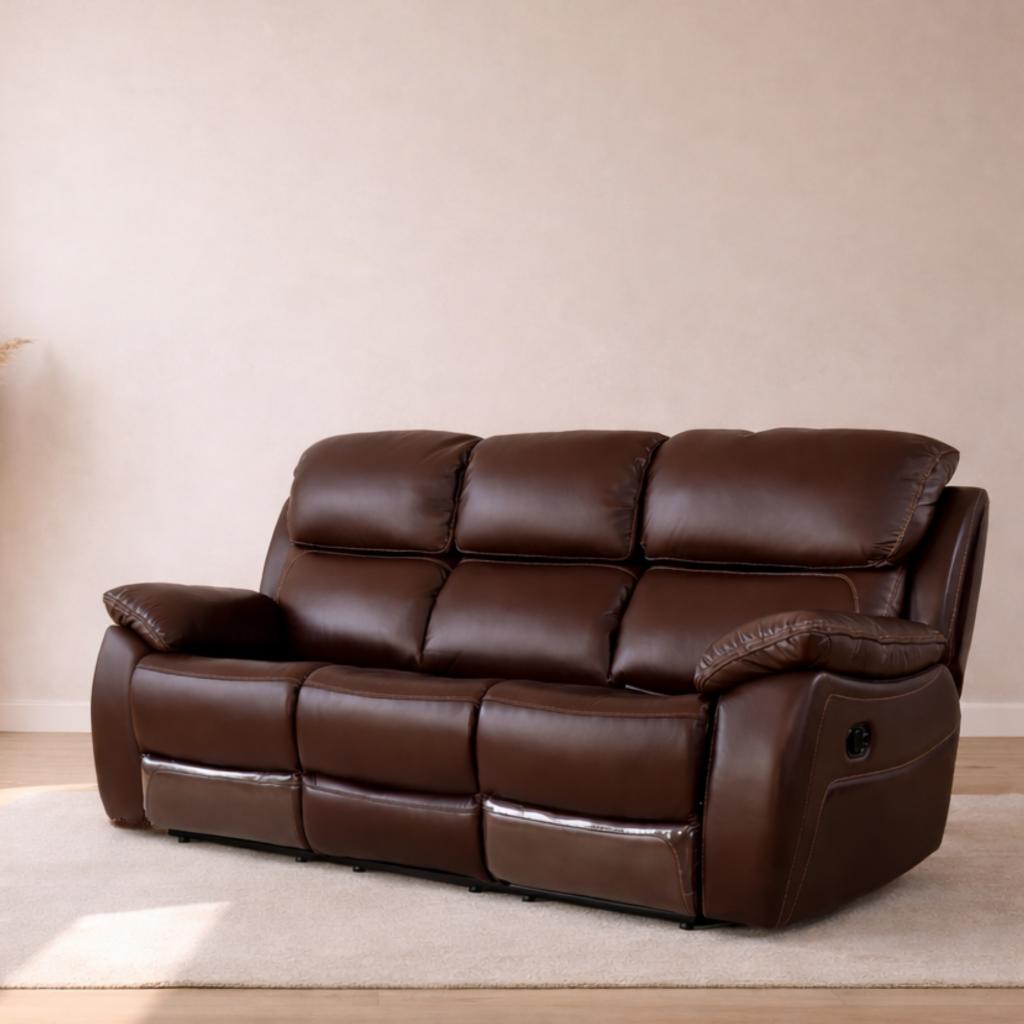 Capri 3 Seater Leather Recliner Leather Recliner Leather Gallery Choc