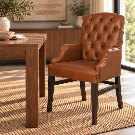 Charles Carver Dining Chair - Dining Chair Czar pecan
