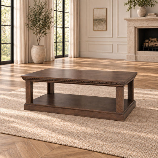 Charleston Coffee Table - 1200 - Antique Chocolate - Antique Chocolate - Coffee Table