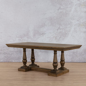 Charlotte Fluted Wood Dining Table - 2.4M / 8 or 10 Seater - Available on Special Order Plan Only Dining Table Leather Gallery 