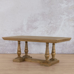 Charlotte Fluted Wood Dining Table - 1.9M / 6 Seater - Available on Special Order Plan Only Dining Table Leather Gallery 