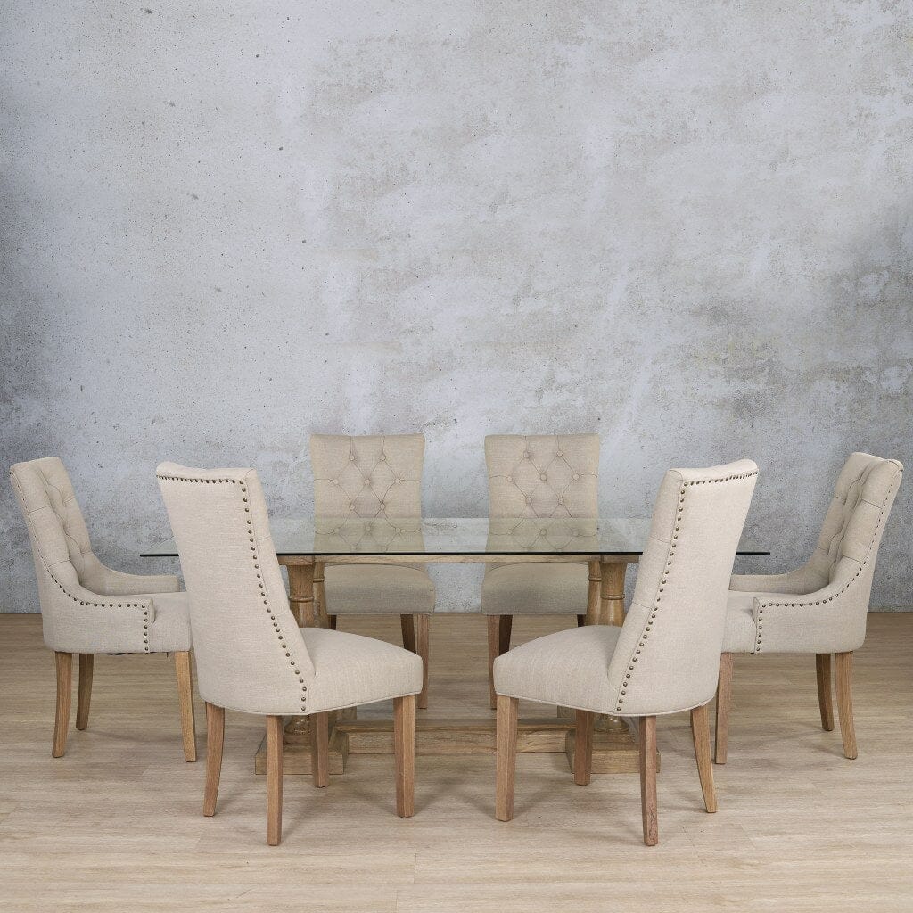 Leather gallery dining online chairs