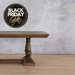 Charlotte Fluted Wood Dining Table - 2.4M / 8 or 10 Seater - Available on Special Order Plan Only Dining Table Leather Gallery 