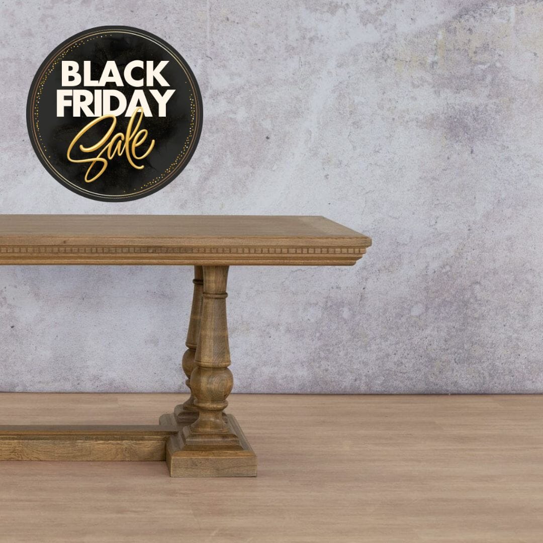 Charlotte Fluted Wood Dining Table - 1.9M / 6 Seater - Available on Special Order Plan Only Dining Table Leather Gallery 