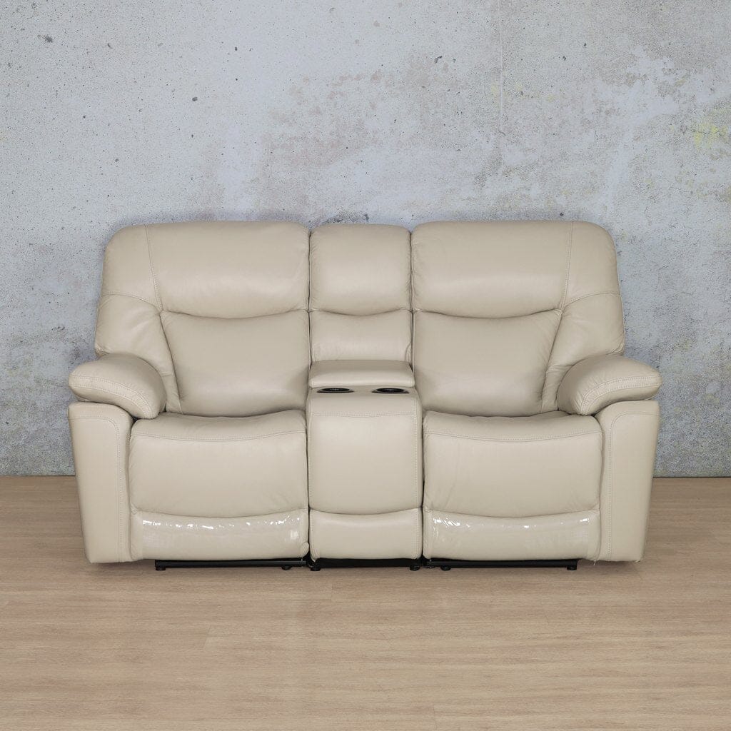 Chester 2 Seater Home Theatre Leather Recliner Leather Recliner Leather Gallery Beige-G 