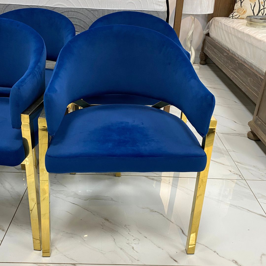 Cleopatra Dining Chair - Stainless Steel Gold - Warehouse Clearance