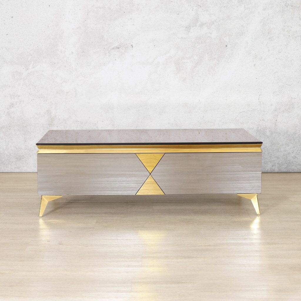 Brooklyn Coffee Table - Black & Gold Coffee Table Leather Gallery Black & Gold 