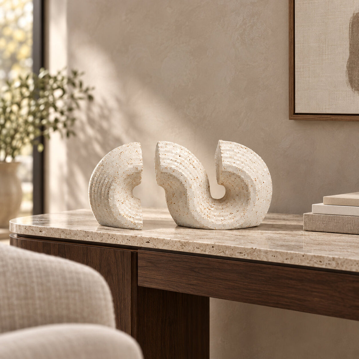 Coralline Sculptural Bookends