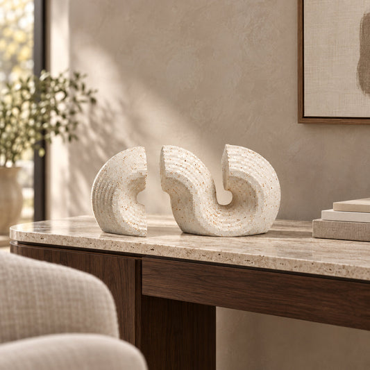 Coralline Sculptural Bookends
