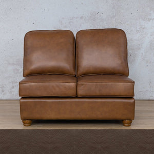 Salisbury Leather Armless 2 Seater Leather Sofa Leather Gallery Country Ox Blood Full Foam 