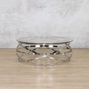 Crystal Glass Coffee Table in Silver Coffee Table Leather Gallery 