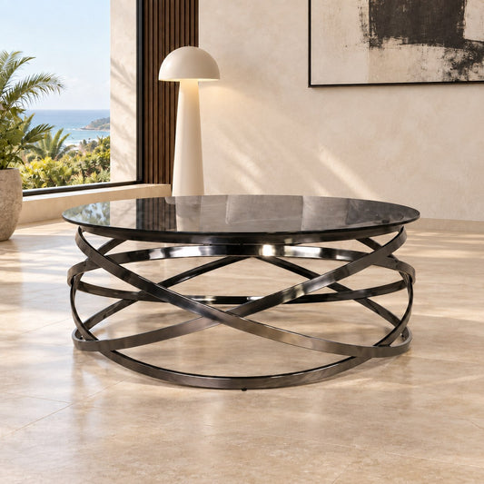 Crystal Coffee Table in Black - CRYSTAL - Coffee Table