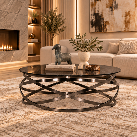Crystal Coffee Table in Black - CRYSTAL - Coffee Table