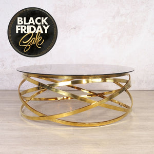 Crystal Coffee Table in Gold - Available on Special Order Plan Only