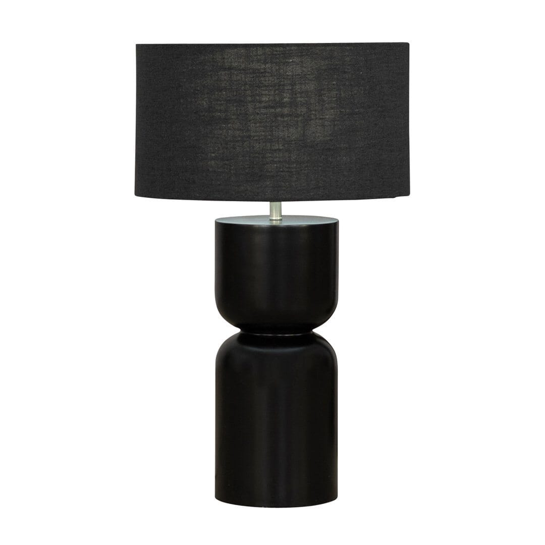 Cullen Side Lamp Side Lamp Leather Gallery Black 