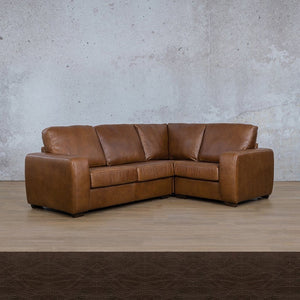 Stanford Leather L-Sectional 4 Seater - RHF Leather Sectional Leather Gallery Czar Chocolate 