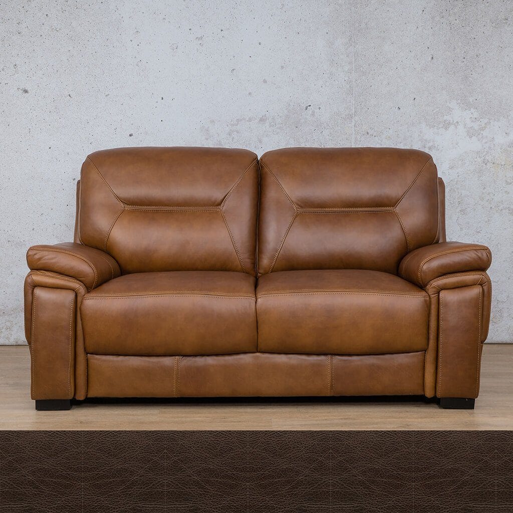 San Lorenze 2 Seater Leather Sofa Leather Sofa Leather Gallery Czar Chocolate 