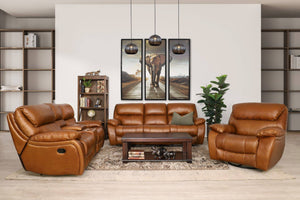 Kuta 3+2+1 Leather Recliner Home Theatre Suite Leather Recliner Leather Gallery Czar Pecan 