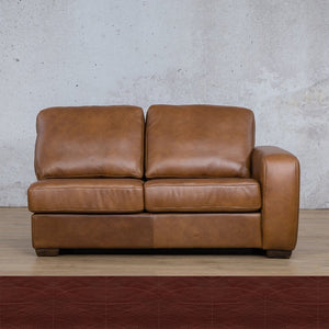 Stanford Leather 2 Seater RHF Leather Sofa Leather Gallery Czar Ruby Full Foam 