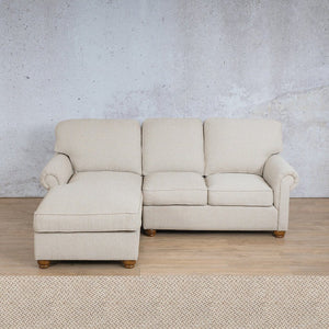 Salisbury Fabric Sofa Chaise Sectional - LHF Fabric Corner Suite Leather Gallery Dapple 