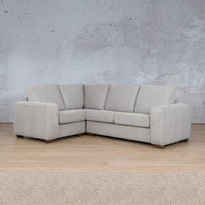 Stanford Fabric L-Sectional 4 Seater - LHF Fabric Sectional Leather Gallery Dapple 