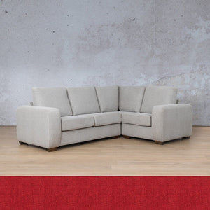 Stanford Fabric L-Sectional 4 Seater - RHF Fabric Sectional Leather Gallery Delicious Cherry 