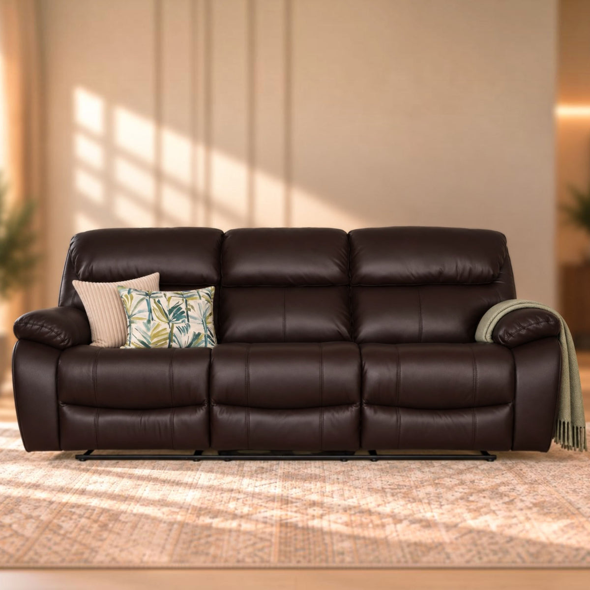 Delta 3+2+1 Leather Recliner Home Theatre Suite