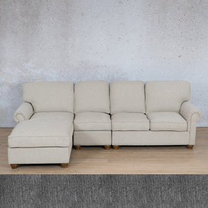 Salisbury Fabric Sofa Chaise Modular Sectional - LHF Fabric Corner Suite Leather Gallery Detroit Black 