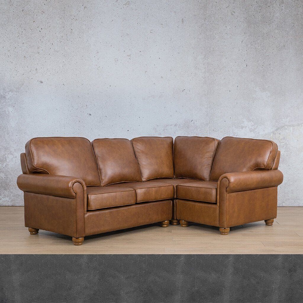 Salisbury Leather L-Sectional 4 Seater - RHF Leather Sectional Leather Gallery 