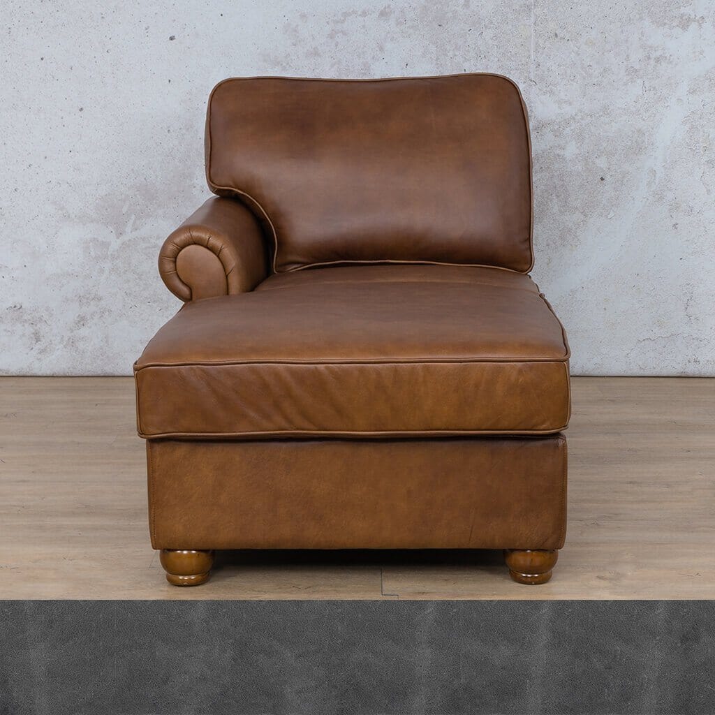 Salisbury Leather Chaise LHF Leather Armchair Leather Gallery 