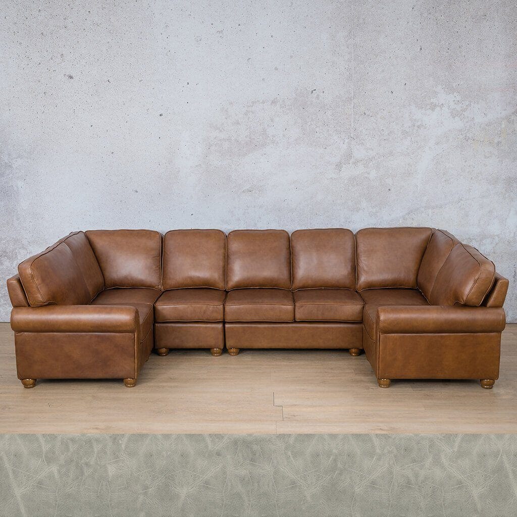 Salisbury Leather Modular U-Sofa Sectional Leather Sectional Leather Gallery 