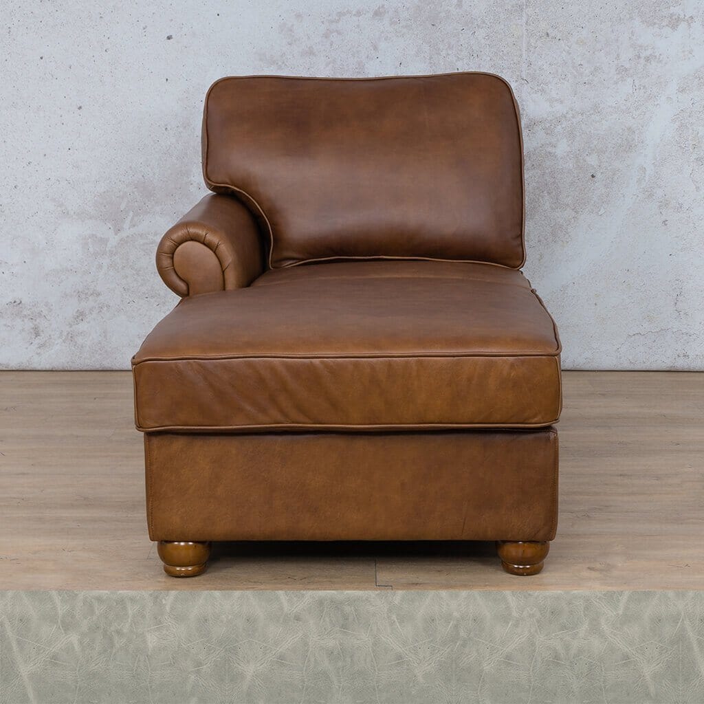 Salisbury Leather Chaise LHF Leather Armchair Leather Gallery 